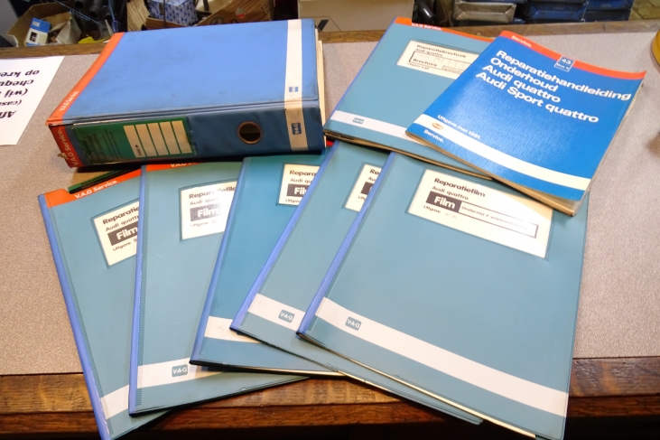 Originele werkplaatsboeken set Audi Quattro